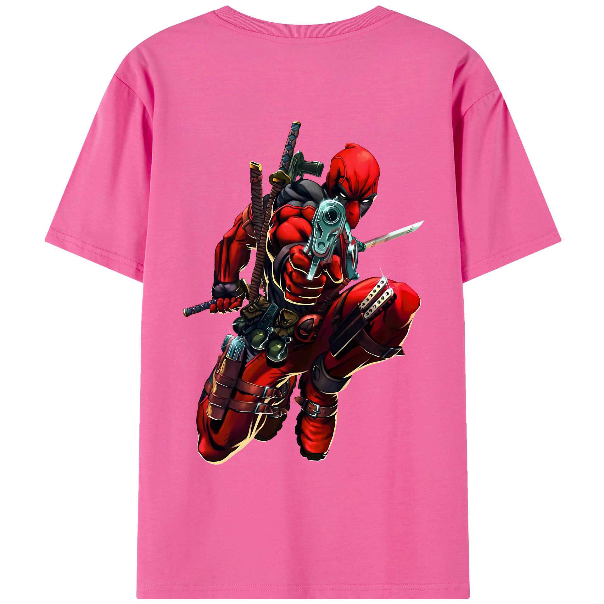（画像用） Deadpool デッドプール レディース半袖Tシャツ(バックプリント)